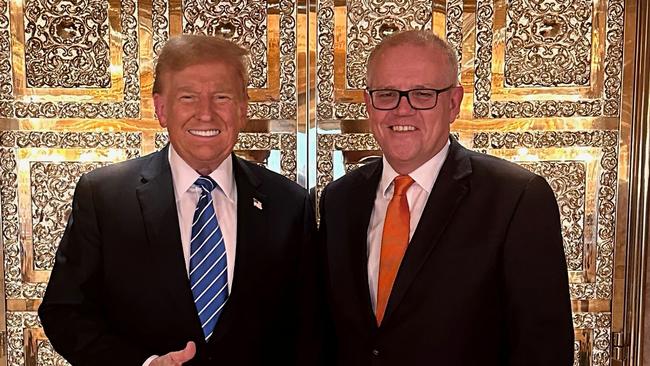 Scott Morrison renewed his relationship with Donald Trump during a visit to New York in May this year