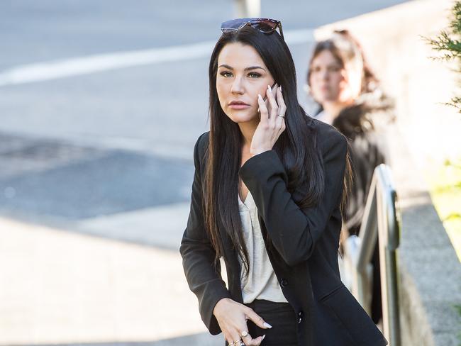 Gillies arrives at Gosford District Court for her appeal. Picture: Troy Snook