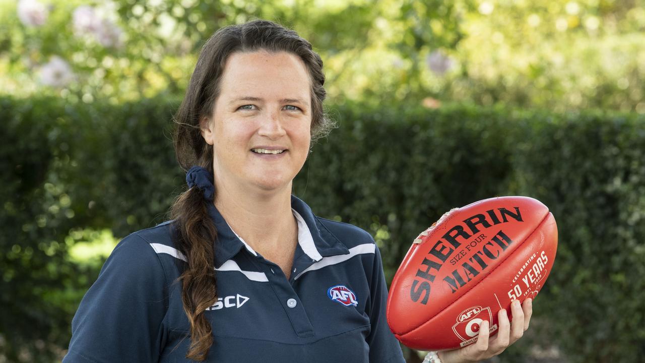 AFLQ Darling Downs competition manager Jana Anderson. Picture: Nev Madsen.