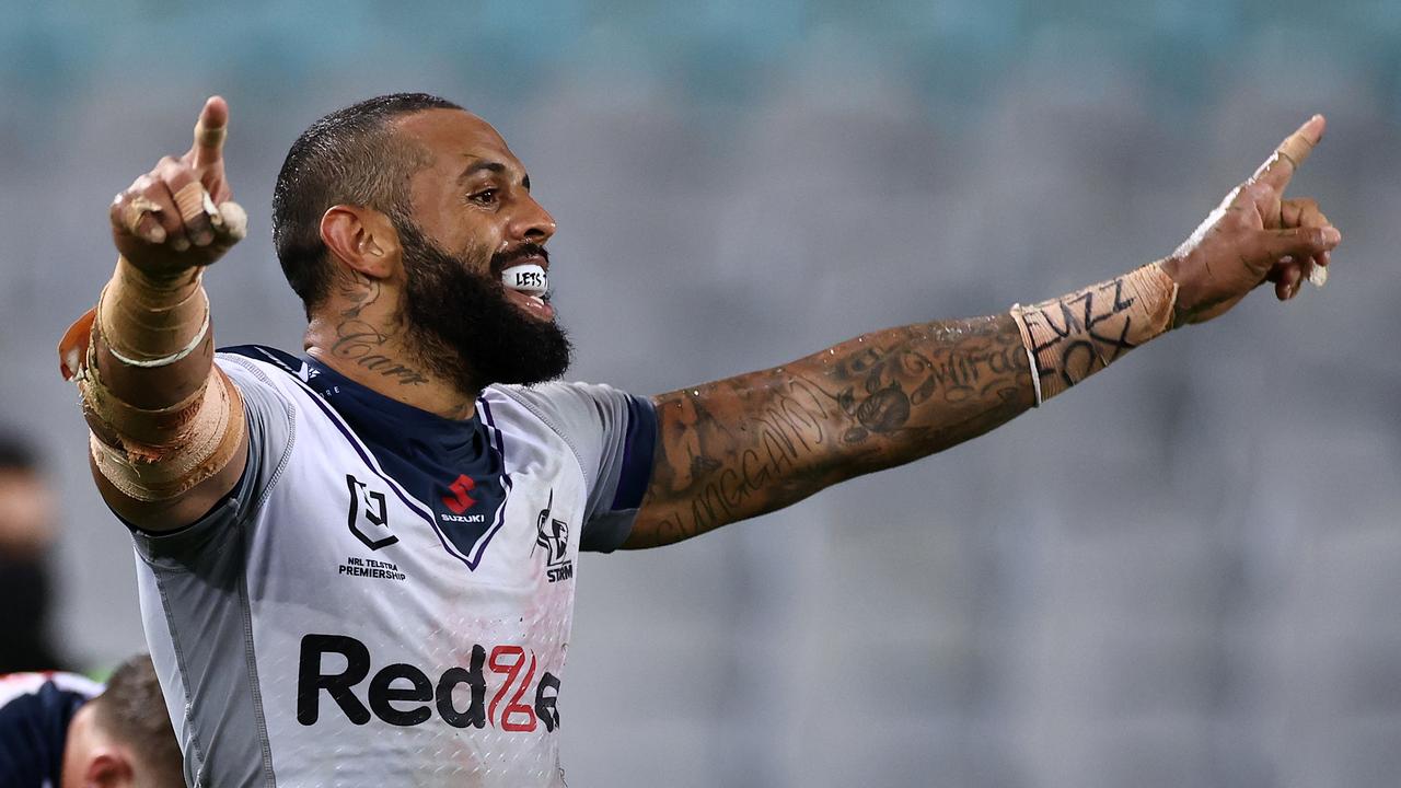 Josh Addo-Carr has some advice for Origin rival Xavier Coates. (Photo by Cameron Spencer/Getty Images)