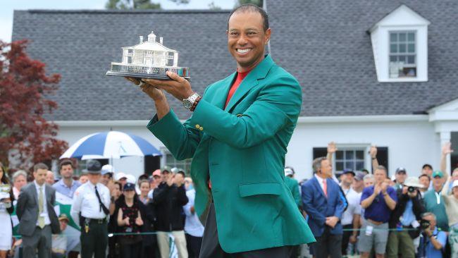 Tiger in the green jacket. Picture: Getty Images 