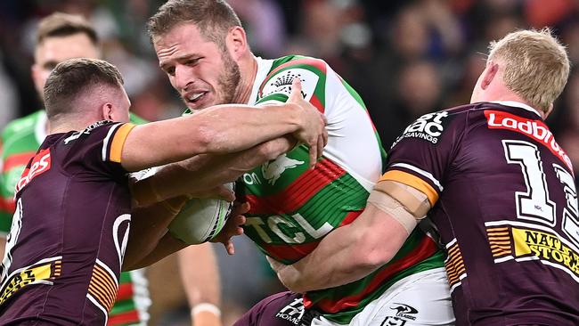 Souths front-rower Tom Burgess tested positive to Covid and mixed with players.