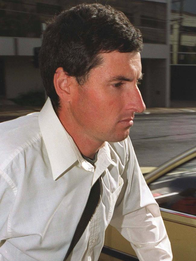 Robin Rishworth leaves the Ringwood Magistrates Court in 1999.