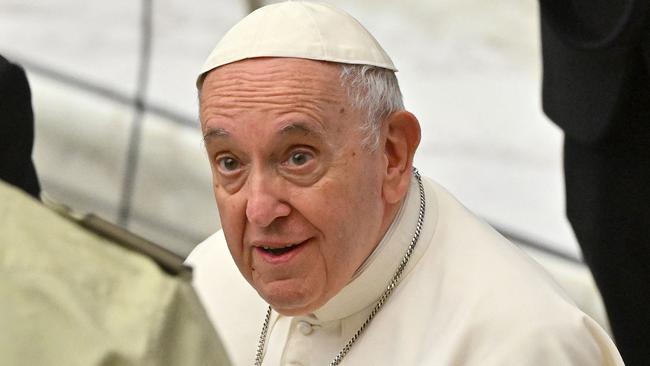 Pope Francis says Nato is partly to blame for the Ukraine invasion. Picture: AFP.