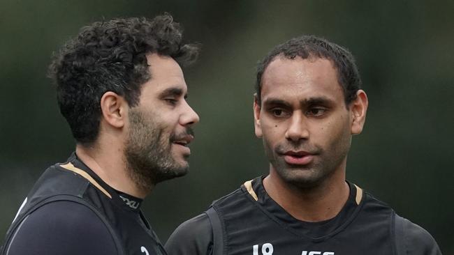 Daniel Wells and Travis Varcoe. Photo: AAP.