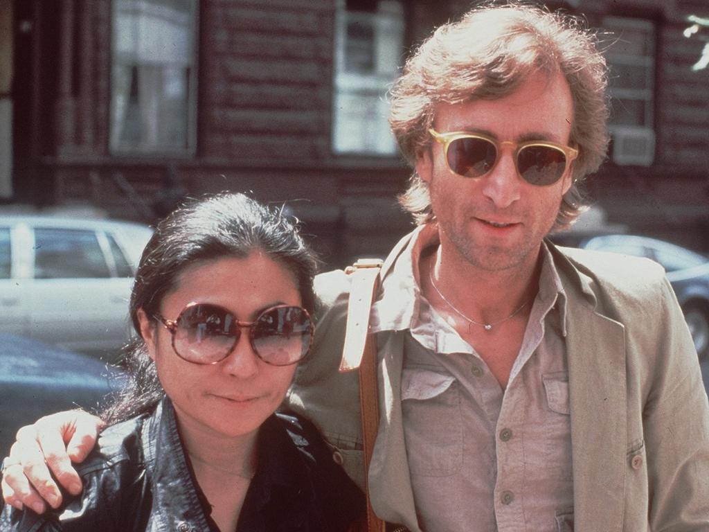 John Lennon and Yoko Ono shortly before his death. Picture: Supplied