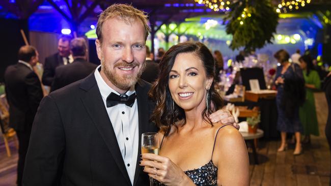 Steve and Georgie Wilson at LifeFlight Toowoomba Gala at The Goods Shed, Saturday, May 6, 2023. Picture: Kevin Farmer