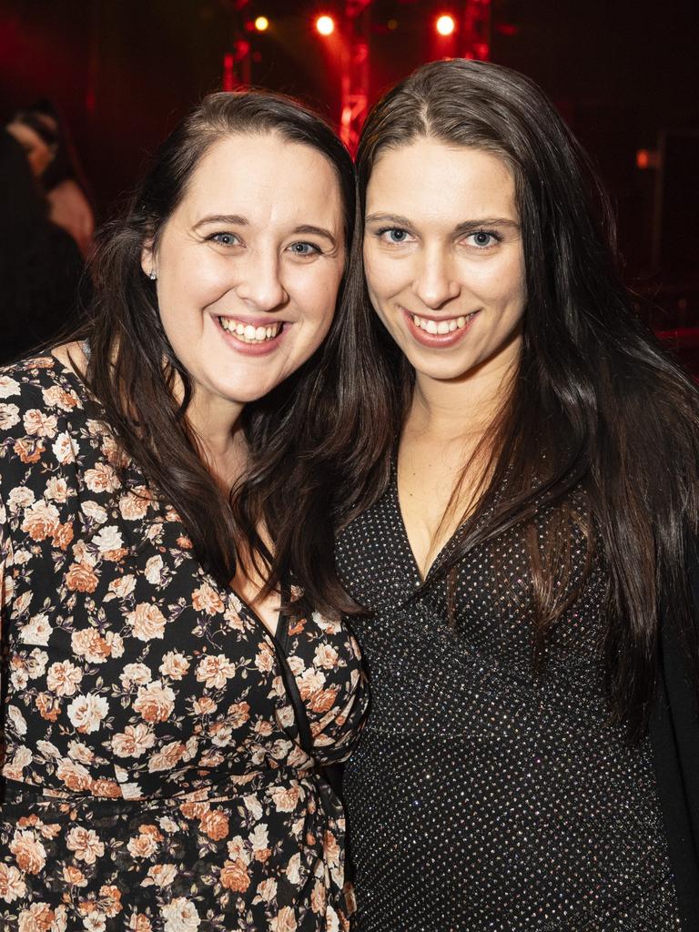 Christina Krueger (left) and Jess Atkin at Lok and Kee presents Sideshow Femmes at The Powerhouse, Saturday, July 30, 2022. Picture: Kevin Farmer