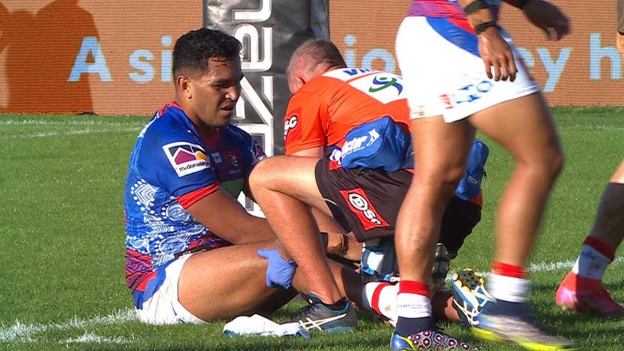 Daniel Saifiti suffered a knee injury.