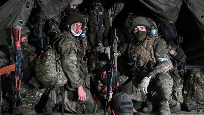 Wagner mercenaries are seen in the Russian city of Rostov-on-Don during their short-lived uprising on the weekend. Picture: Reuters