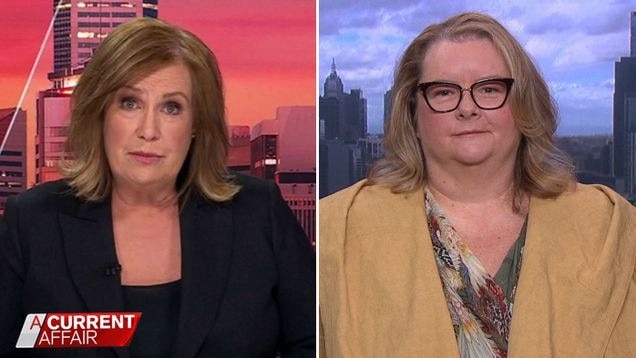 A Current Affair's Tracy Grimshaw and Magda Szubanski.