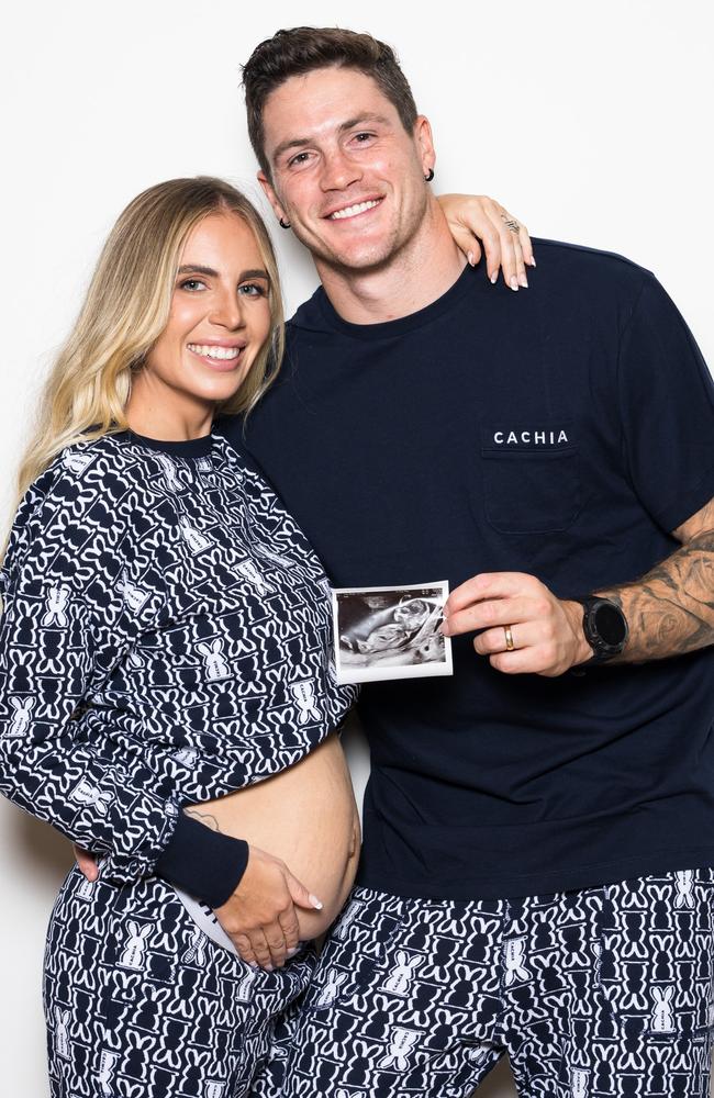 Mikayla and Jack Crisp are expecting their third child in October. Picture: Supplied