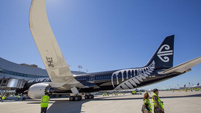 An Air New Zealand Boeing 787-9 Dreamliner.