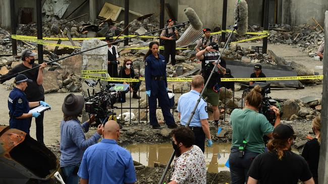 The Bali 2002 production recreated the bomb site in Sydney. Picture: Stan