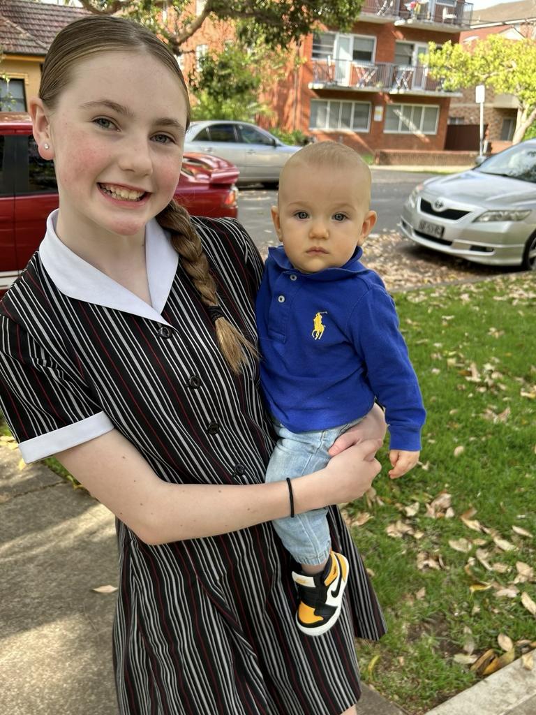 Charlotte O'Brien with baby brother Will. Picture: Supplied