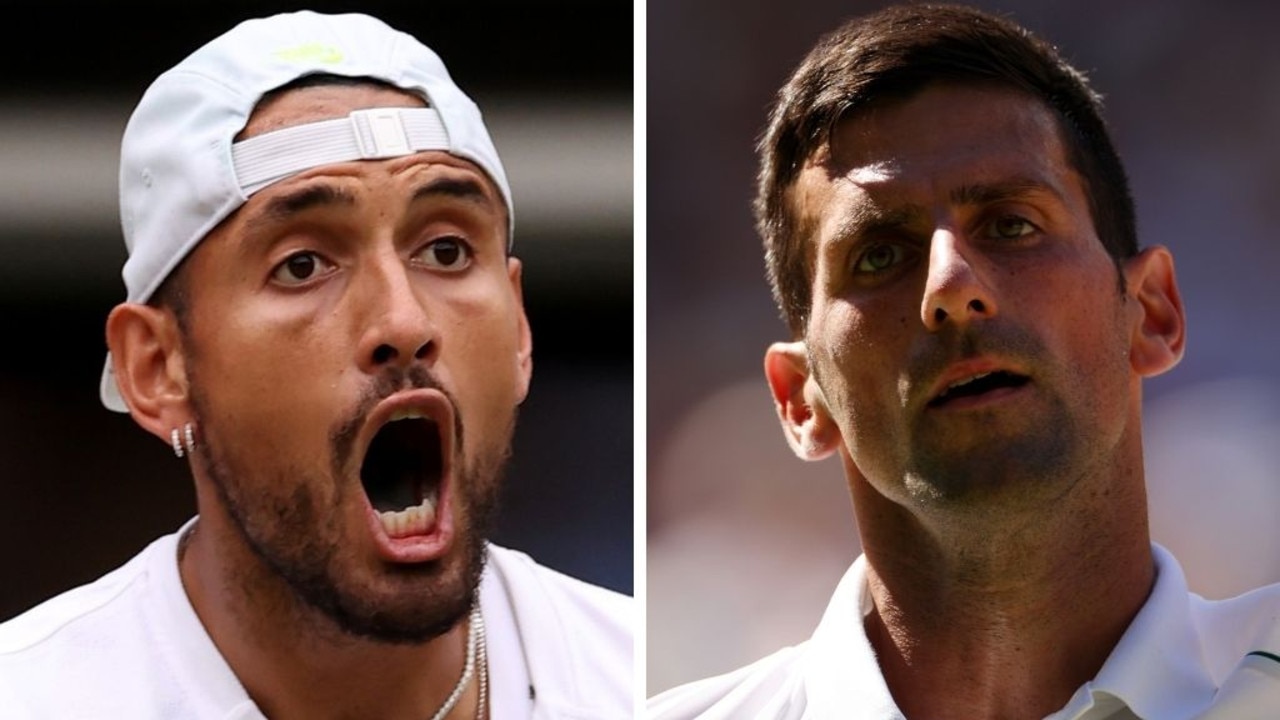 Nick Kyrgios has revealed "weird" Instagram messages from Novak Djokovic.