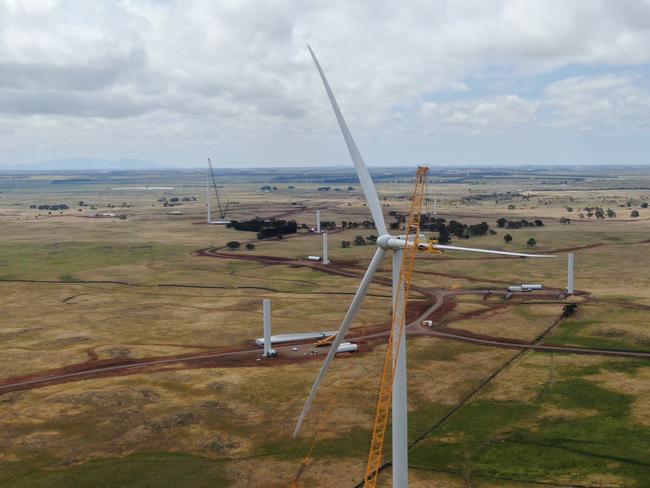 Tilt Renewables' Dundonnell wind farm under construction. Picture: SUPPLIED