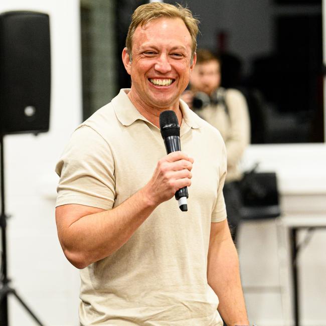 Premier Steven Miles in Bundaberg this week. Picture: Paul Beutel