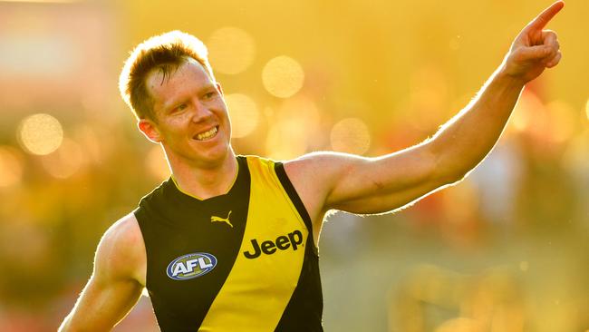 Tigers superstar Jack Riewoldt won another Coleman Medal — and a second best and fairest in 2018. Picture: AAP