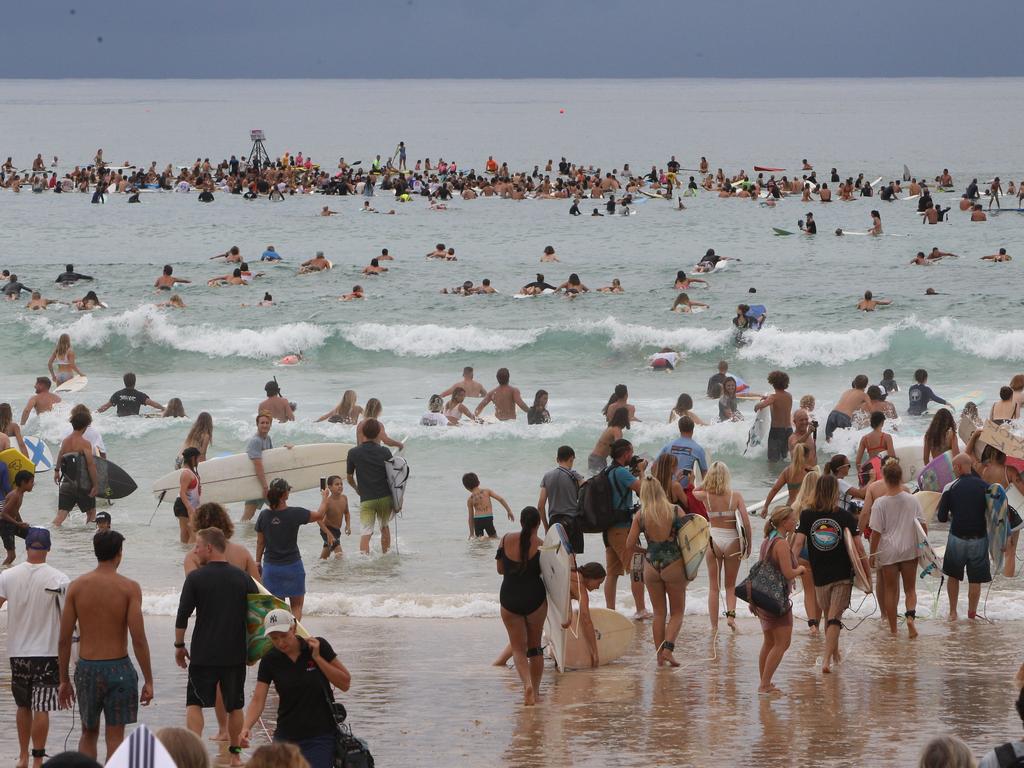 Protest at Burleigh against an oil company drilling in the Great Australian Bight. Pic Mike Batterham.