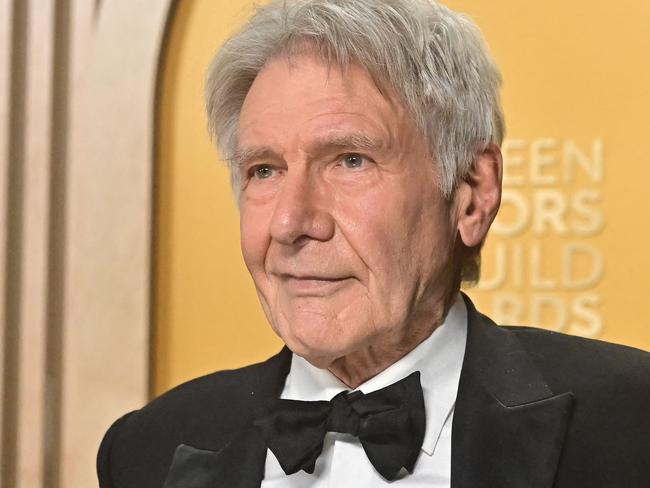 US actor Harrison Ford arrives for the 31st Annual Screen Actors Guild awards at the Shrine Auditorium in Los Angeles, February 23, 2025. (Photo by Frederic J. Brown / AFP)