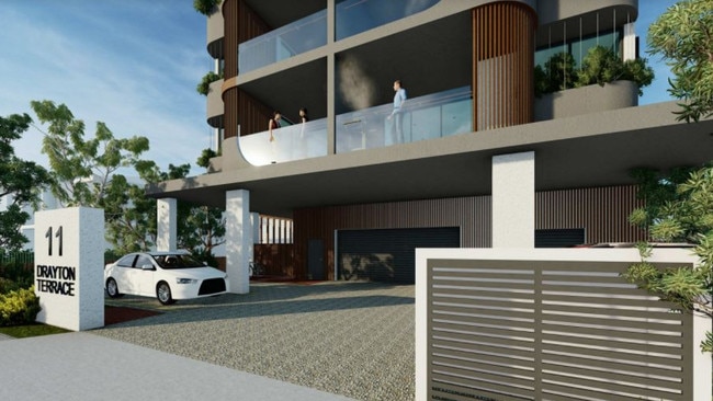 Artist impression of Niclin's project to be built at 11 Drayton Tce, Wynnum.