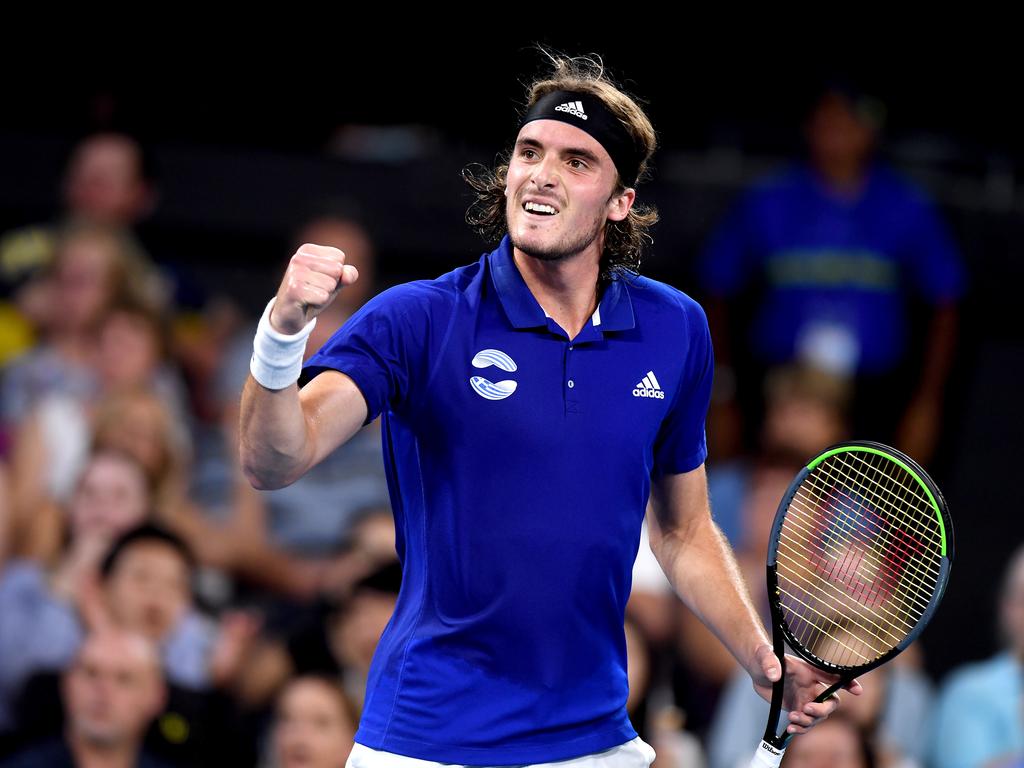 Philippoussis: With Stefanos Tsitsipas the consistency isn’t near what Federer has achieved, but the potential is there. Picture: Bradley Kanaris/Getty Images.