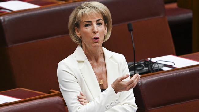 Coalition employment and workplace relations spokeswoman Michaelia Cash has criticised Labor’s rushed ‘right to disconnect’ amendment. Picture: Martin Ollman