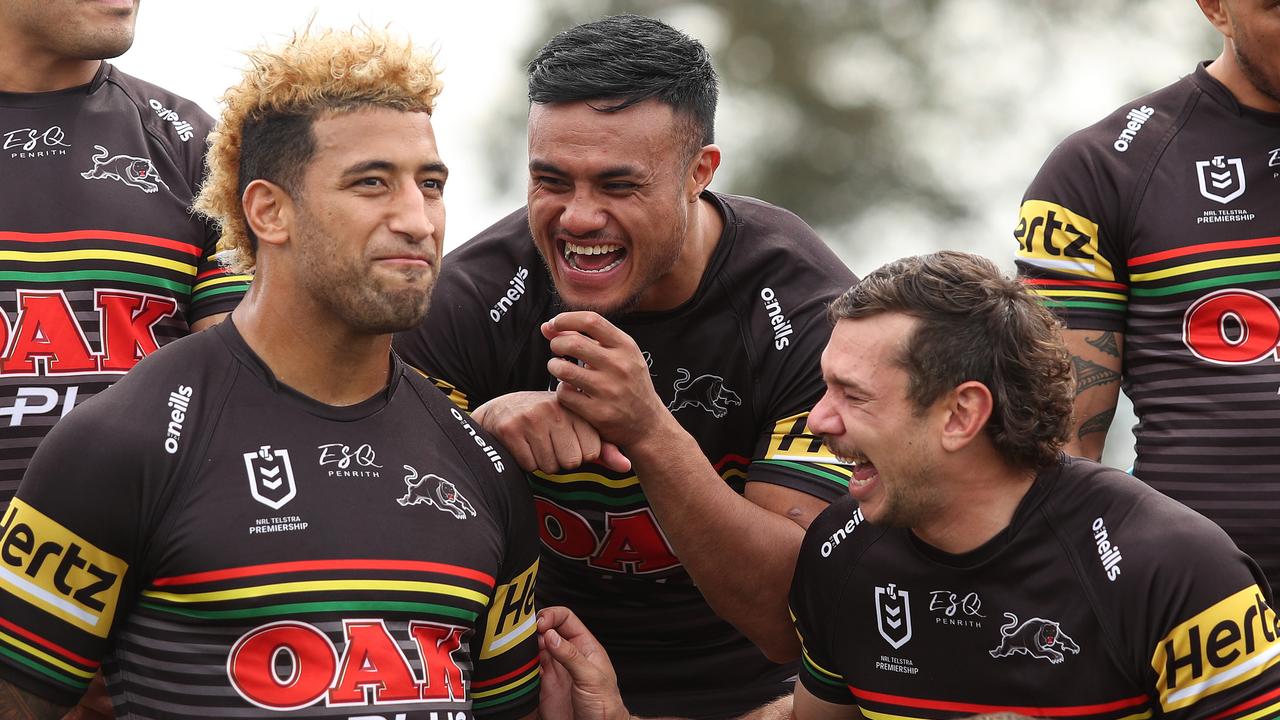 Penrith's Viliame Kikau and Brent Naden (right) are back in the team.