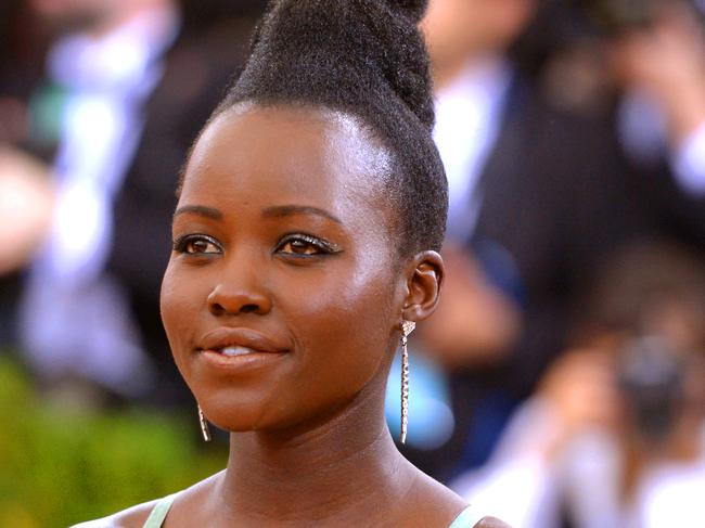 Lupita Nyong'o arrives at The Metropolitan Museum of Art Costume Institute Benefit Gala, celebrating the opening of "Manus x Machina: Fashion in an Age of Technology" on Monday, May 2, 2016, in New York. (Photo by Evan Agostini/Invision/AP)