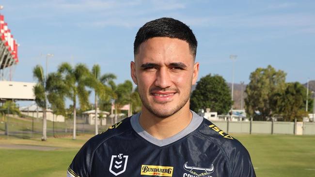 North Queensland Cowboys new signing Valentine Holmes has been unveiled. Picture: Cowboys