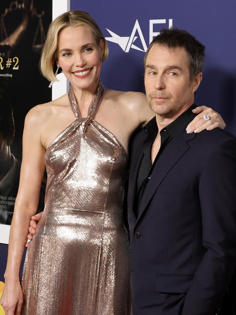 The actor is dating Leslie Bibb, who also stars in The White Lotus Season 3. Picture: Kevin Winter/Getty Images