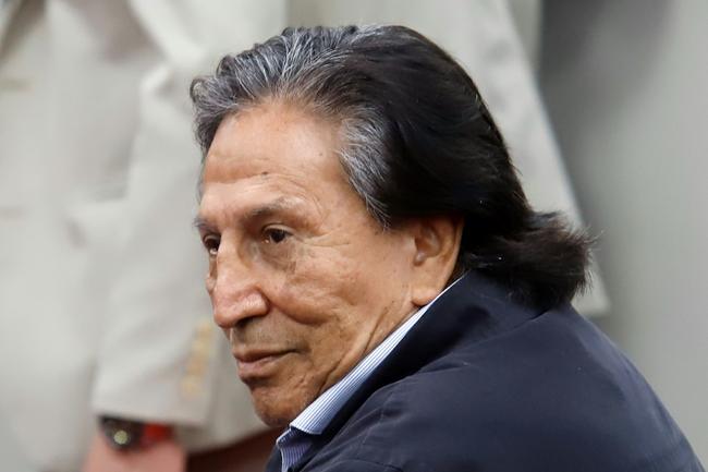 Former Peruvian president Alejandro Toledo was in court for his sentencing