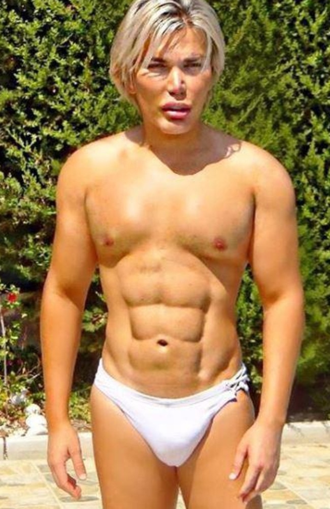 He then began to morph into his idol, the Ken doll. Picture: Supplied