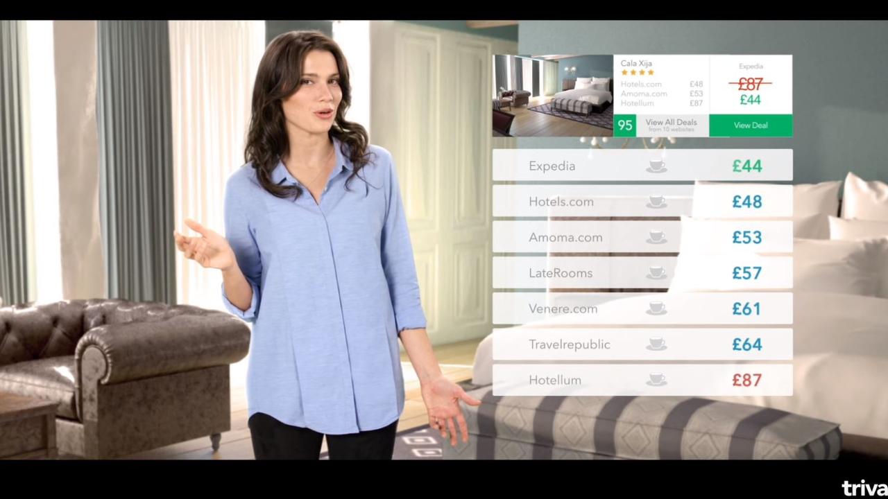 Gabrielle Miller may no longer be in the Trivago ads.