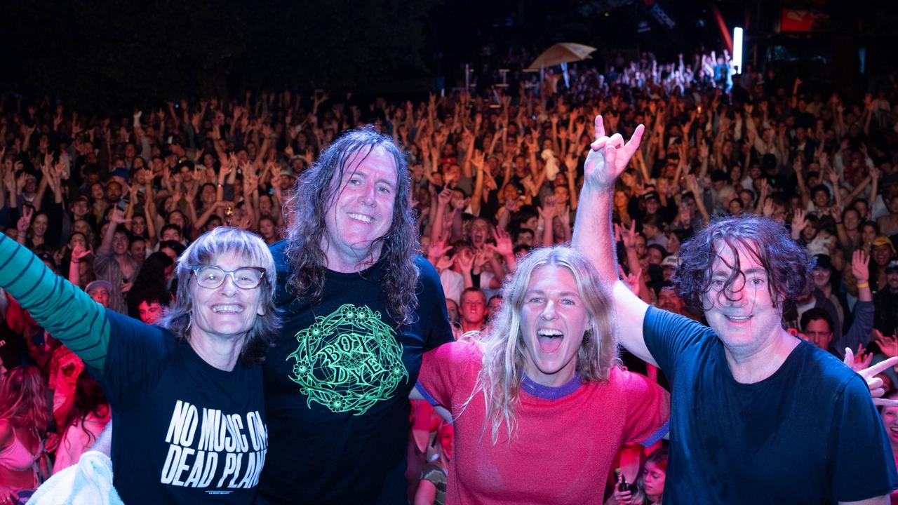 ‘She rocked it’: Surfing great Gilmore shreds on stage