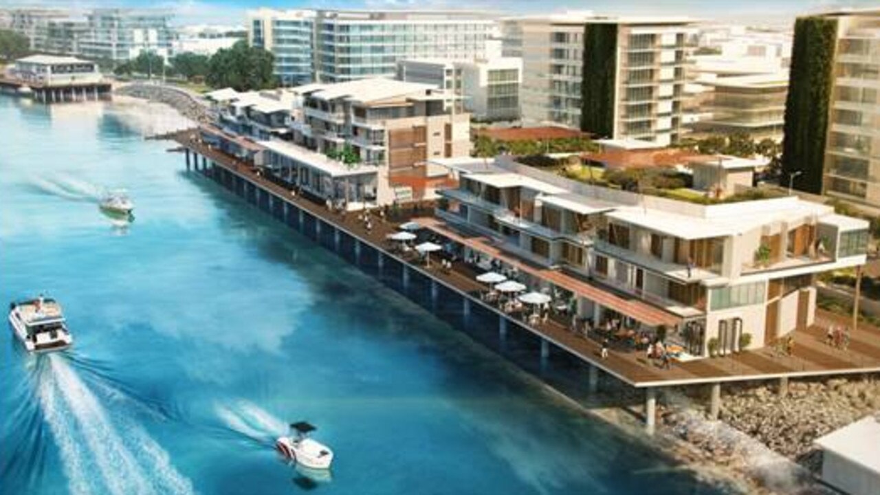 A concept image of part of the Mackay Waterfront Priority Development Area.