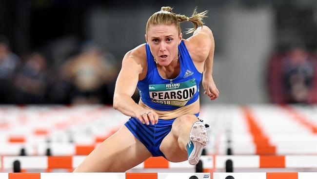 Sally Pearson’s last individual race was almost one month ago.