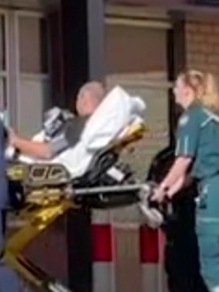 Marsden was taken to a Perth hospital. Picture: 7 News