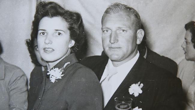 Norman Hill met his late wife Eunice Hill at a social at Coogee SLSC. Picture: supplied.