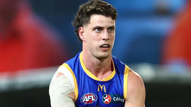 BRISBANE, AUSTRALIA - JULY 07: Jarrod Berry of the Lions kicks during the round 17 AFL match between Brisbane Lions and Adelaide Crows at The Gabba, on July 07, 2024, in Brisbane, Australia. (Photo by Chris Hyde/AFL Photos/via Getty Images)