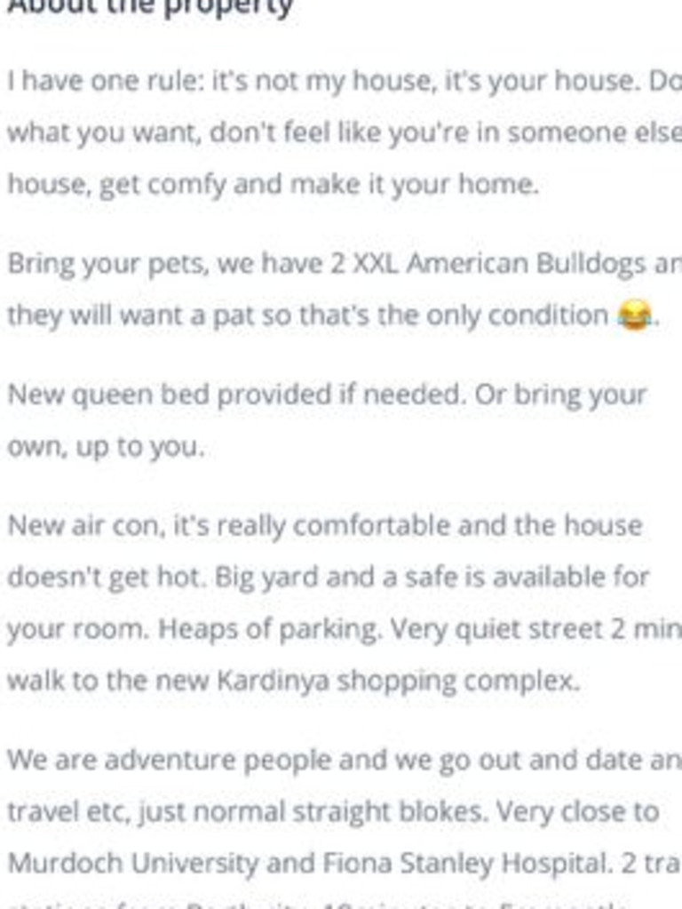 This was the original listing. Picture: Instagram