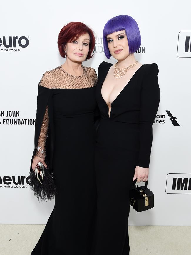 With mother Sharon in February 2020. Picture: Jamie McCarthy/Getty