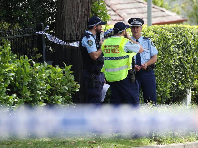 SYDNEY, AUSTRALIA - NewsWire Photos November 12, 2020: A man has been shot on Highlands Avenue in Wahroonga today. Police have closed the street and established a crime scene. Picture: NCA NewsWire / David Swift