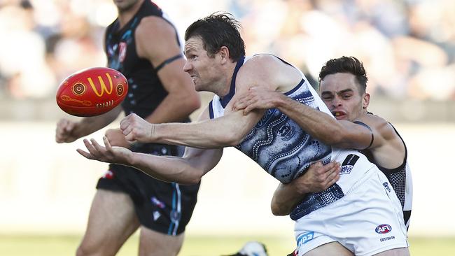 Patrick Dangerfield is set to be back next weeek. Picture: Daniel Pockett/AFL Photos/via Getty Images