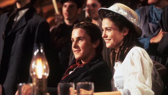 Keats (R) starred with a young Christian Bale (L) in the 1992 film flop. Picture: SNAP