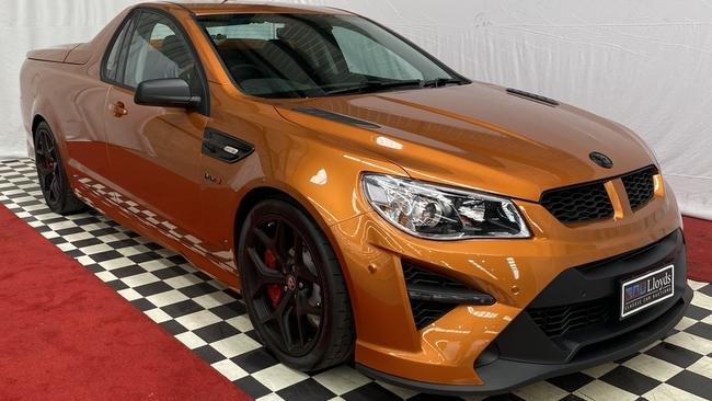 Popular raffles company LMCT+ paid more than $1 million for this HSV GTS R W1 Maloo. Picture: Lloyds Auctions