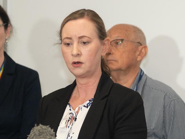 Qld Health Minster Yvette D'Ath at the Mackay Base Hospital.