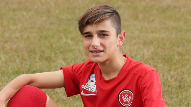 Jacob Casha of Castlereagh is a Junior Sports Star nominee. He plays for the Western Sydney Wanderers Under 15’s team. Picture: Matthew Sullivan