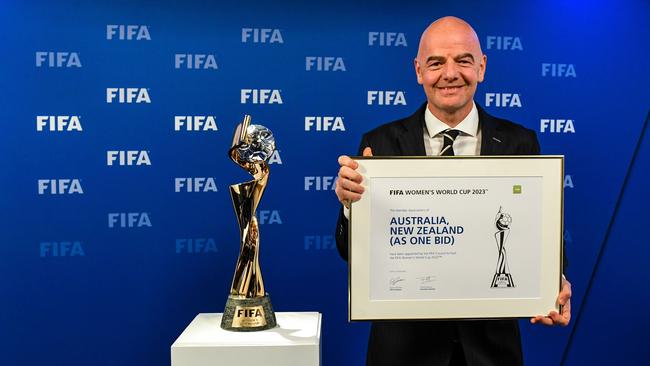 FIFA President Gianni Infantino delivers the news every Australian football fan was waiting for.